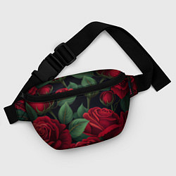 Поясная сумка Много красных роз, цвет: 3D-принт — фото 2