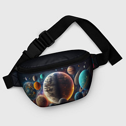 Поясная сумка Ппланеты и космос от нейросети, цвет: 3D-принт — фото 2
