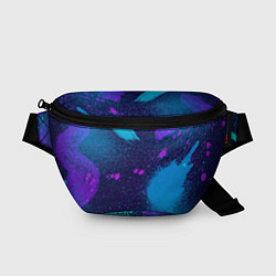 Поясная сумка Брызги краски, цвет: 3D-принт