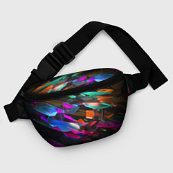 Поясная сумка Разноцветные осколки реальности, цвет: 3D-принт — фото 2