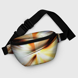 Поясная сумка Абстрактные светлые лучи из тени, цвет: 3D-принт — фото 2