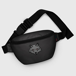 Поясная сумка Злой серый волк с красными глазами, цвет: 3D-принт — фото 2