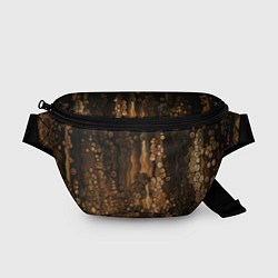 Поясная сумка Тёмные камни и тёмные краски в воде, цвет: 3D-принт