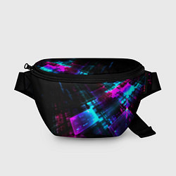 Поясная сумка Неоновый киберпанк, цвет: 3D-принт
