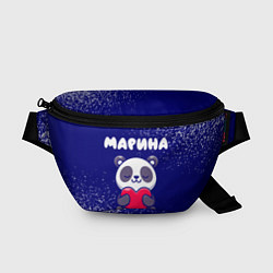 Поясная сумка Марина панда с сердечком, цвет: 3D-принт