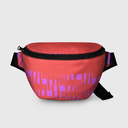 Поясная сумка Паттерн в стиле модерн розовый, цвет: 3D-принт