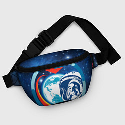 Поясная сумка Первый космонавт Юрий Гагарин, цвет: 3D-принт — фото 2