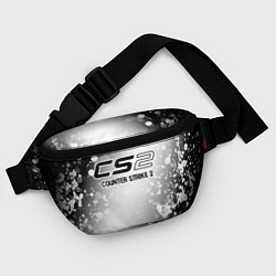 Поясная сумка Counter Strike 2 glitch на светлом фоне, цвет: 3D-принт — фото 2