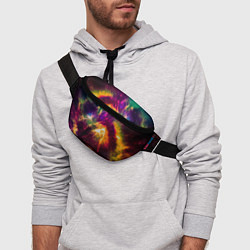 Поясная сумка Небула в космосе разноцветная - нейронная сеть, цвет: 3D-принт — фото 2