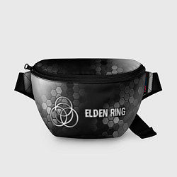 Поясная сумка Elden Ring glitch на темном фоне: надпись и символ, цвет: 3D-принт