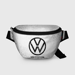 Поясная сумка Volkswagen с потертостями на светлом фоне, цвет: 3D-принт
