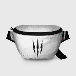 Поясная сумка The Witcher с потертостями на светлом фоне, цвет: 3D-принт