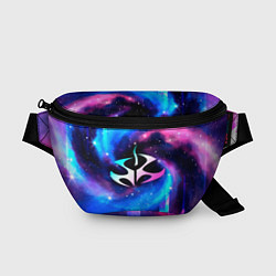 Поясная сумка Hitman неоновый космос, цвет: 3D-принт