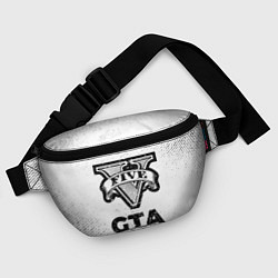 Поясная сумка GTA с потертостями на светлом фоне, цвет: 3D-принт — фото 2