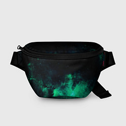 Поясная сумка Зелёная галактика Midjourney, цвет: 3D-принт