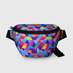 Поясная сумка Геометрическая абстракция красок, цвет: 3D-принт