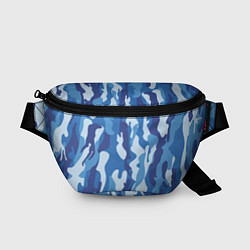 Поясная сумка Blue military, цвет: 3D-принт