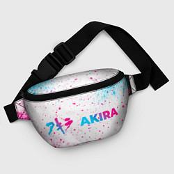 Поясная сумка Akira neon gradient style: надпись и символ, цвет: 3D-принт — фото 2