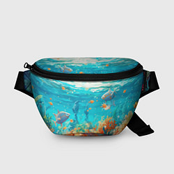 Поясная сумка Морской подводный мир, цвет: 3D-принт