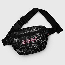 Поясная сумка Blackpink - автографы, цвет: 3D-принт — фото 2