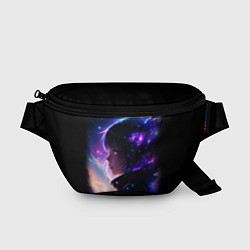 Поясная сумка Покорение космоса - девушка, цвет: 3D-принт