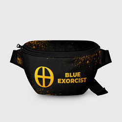 Поясная сумка Blue Exorcist - gold gradient: надпись и символ, цвет: 3D-принт