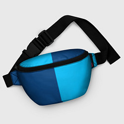 Поясная сумка Двуцветный синий, цвет: 3D-принт — фото 2