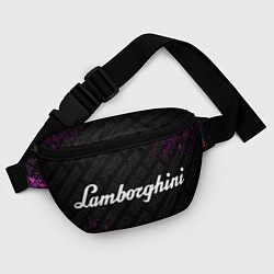 Поясная сумка Lamborghini pro racing: надпись и символ, цвет: 3D-принт — фото 2