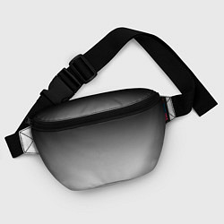 Поясная сумка Black and white gradient, цвет: 3D-принт — фото 2