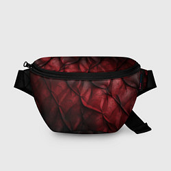 Поясная сумка Black red texture, цвет: 3D-принт