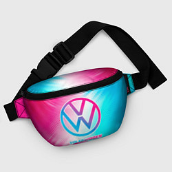 Поясная сумка Volkswagen neon gradient style, цвет: 3D-принт — фото 2