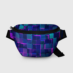 Поясная сумка Неоновая мозаика из стекла, цвет: 3D-принт