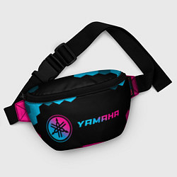 Поясная сумка Yamaha - neon gradient: надпись и символ, цвет: 3D-принт — фото 2