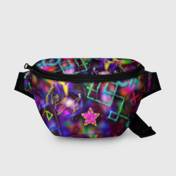 Поясная сумка Праздничный street-art со звёздочкой, цвет: 3D-принт