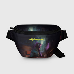 Поясная сумка Cyberpunk 2077 - Keanu Reeves, цвет: 3D-принт