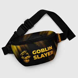 Поясная сумка Goblin Slayer - gold gradient: надпись и символ, цвет: 3D-принт — фото 2