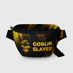 Поясная сумка Goblin Slayer - gold gradient: надпись и символ, цвет: 3D-принт