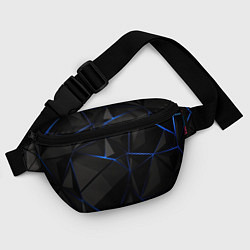 Поясная сумка Black blue style, цвет: 3D-принт — фото 2