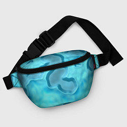 Поясная сумка Мятые облака, цвет: 3D-принт — фото 2