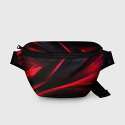 Поясная сумка Red lighting black background, цвет: 3D-принт