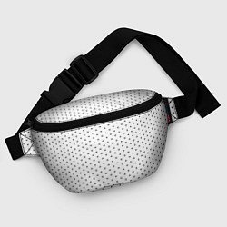 Поясная сумка Белый в чёрный горошек, цвет: 3D-принт — фото 2