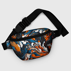 Поясная сумка Мазки краски - CS GO, цвет: 3D-принт — фото 2