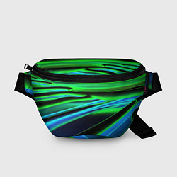Поясная сумка Green geometry abstract, цвет: 3D-принт