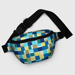 Поясная сумка Ретро квадраты, цвет: 3D-принт — фото 2