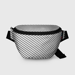 Поясная сумка Черно-белые полосы паттерн, цвет: 3D-принт