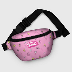 Поясная сумка Алла - в стиле ретро барби: аксессуары на розовом, цвет: 3D-принт — фото 2