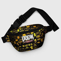 Поясная сумка Doom золотые логотипы игр, цвет: 3D-принт — фото 2
