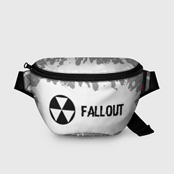 Поясная сумка Fallout glitch на светлом фоне по-горизонтали, цвет: 3D-принт