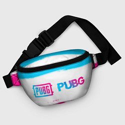 Поясная сумка PUBG neon gradient style по-горизонтали, цвет: 3D-принт — фото 2