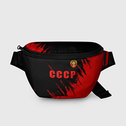 Поясная сумка СССР герб брызги красок, цвет: 3D-принт